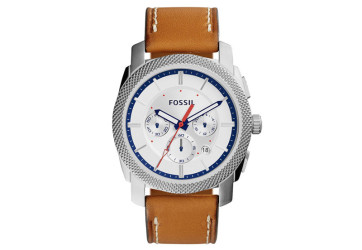 Uhrenarmband Fossil FS5063 Leder Braun 24mm